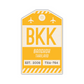 BKK Vintage Luggage Tag Sticker