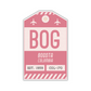 BOG Vintage Luggage Tag Sticker