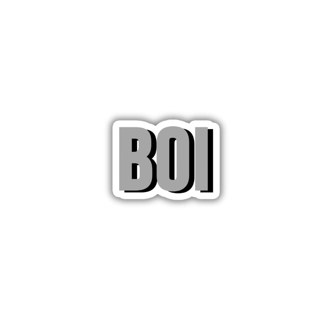 BOI Double Layered Sticker