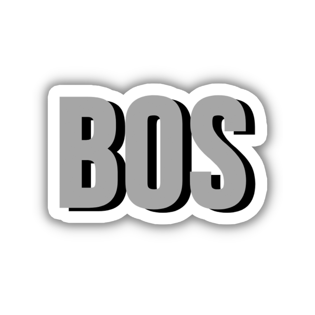 BOS Double Layered Sticker