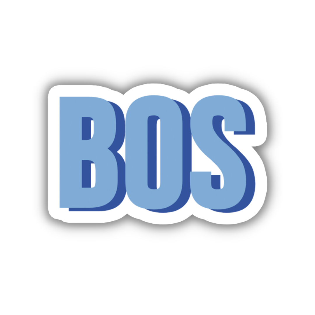 BOS Double Layered Sticker