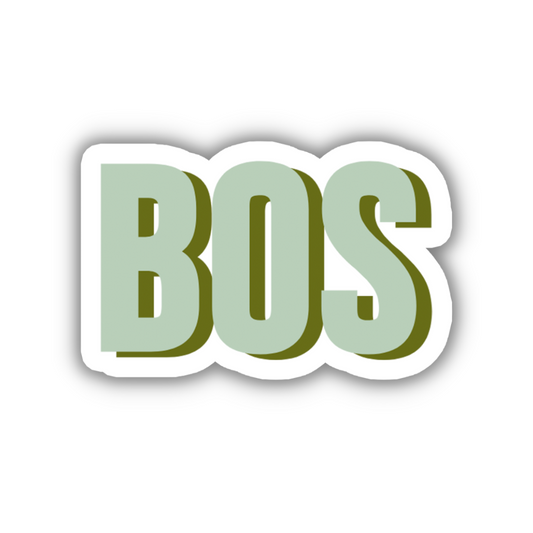 BOS Double Layered Sticker