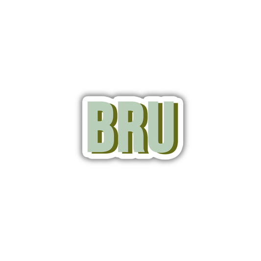 BRU Double Layered Sticker