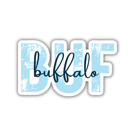 BUF Buffalo Airport Code Sticker