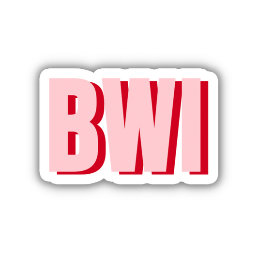 BWI Double Layered Sticker