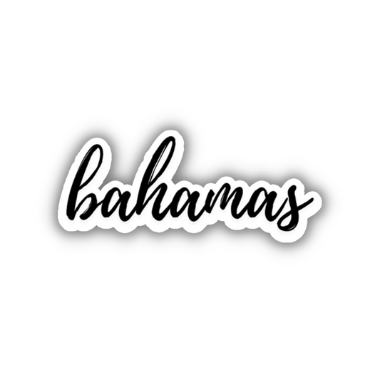 Bahamas Cursive Sticker