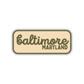 Baltimore, Maryland Retro Travel Sticker – Colorful Vinyl Decal for Laptop, Water Bottle & Luggage