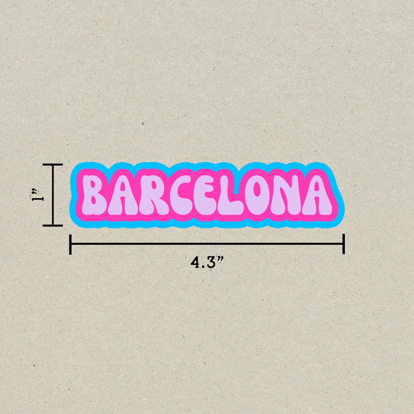 Barcelona Cloud Sticker