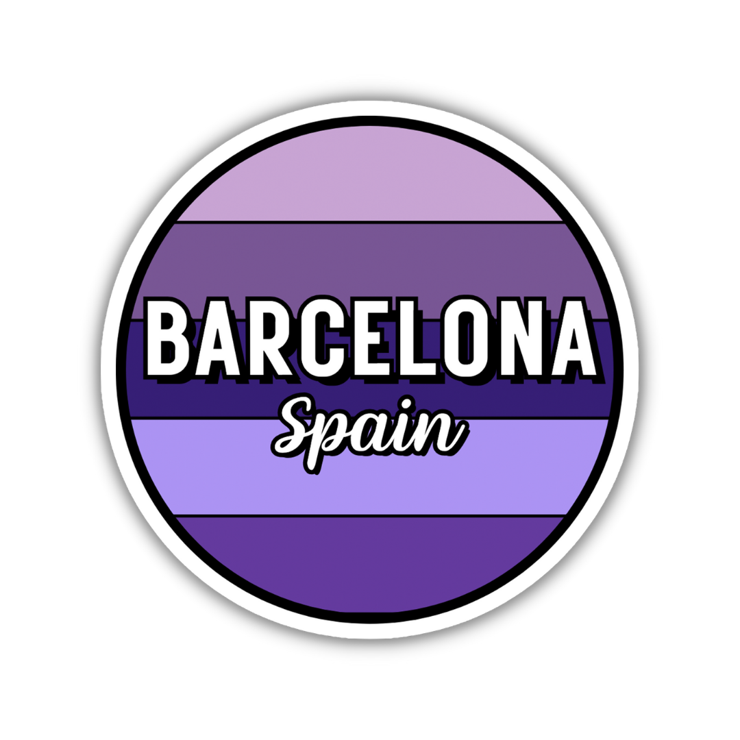 Barcelona, Spain Circle Sticker