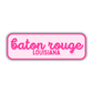 Baton Rouge, Louisiana Retro Travel Sticker – Colorful Vinyl Decal for Laptop, Water Bottle & Luggage