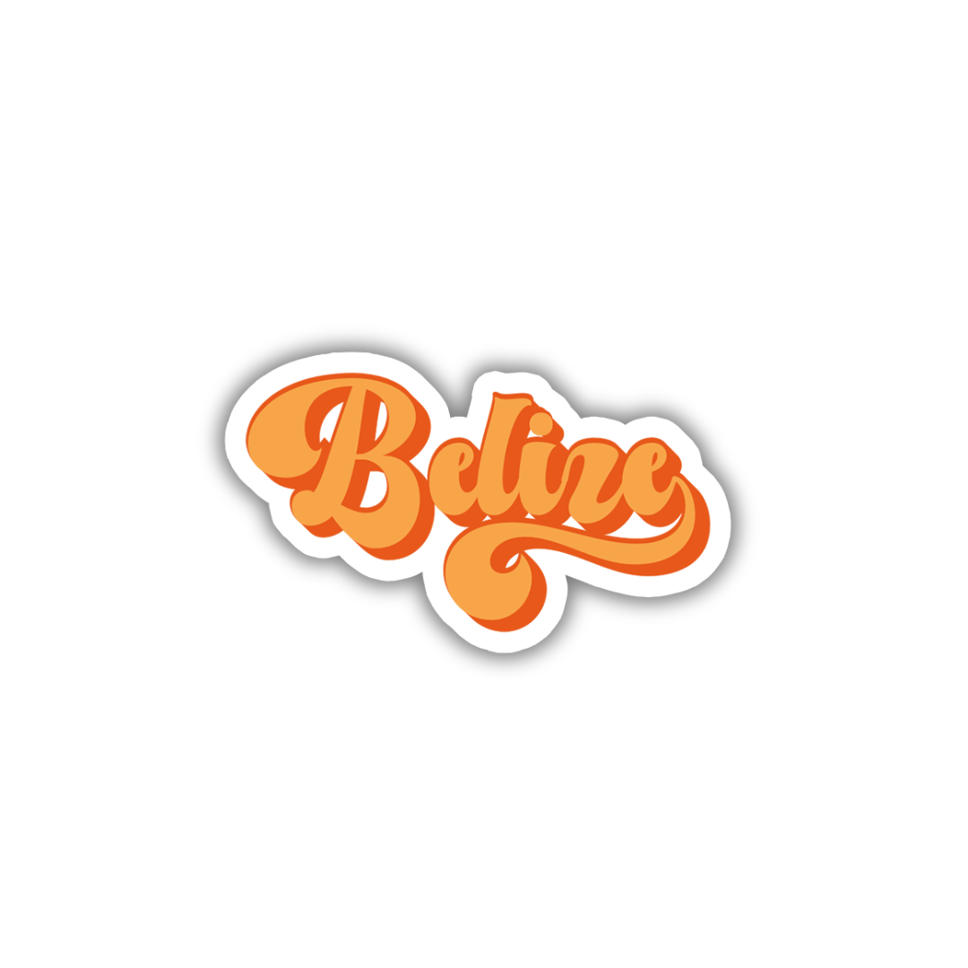 Belize Vintage Sticker