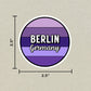 Berlin, Germany Circle Sticker