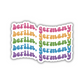 Berlin, Germany Retro Sticker