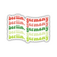 Berlin, Germany Retro Sticker