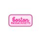 Boston, Massachusetts Retro Travel Sticker – Colorful Vinyl Decal for Laptop, Water Bottle & Luggage