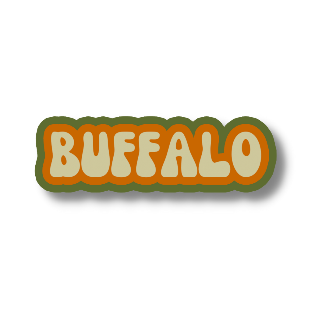 Buffalo Cloud Sticker