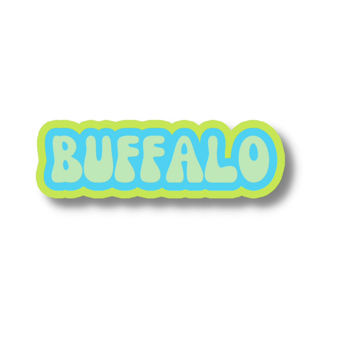 Buffalo Cloud Sticker