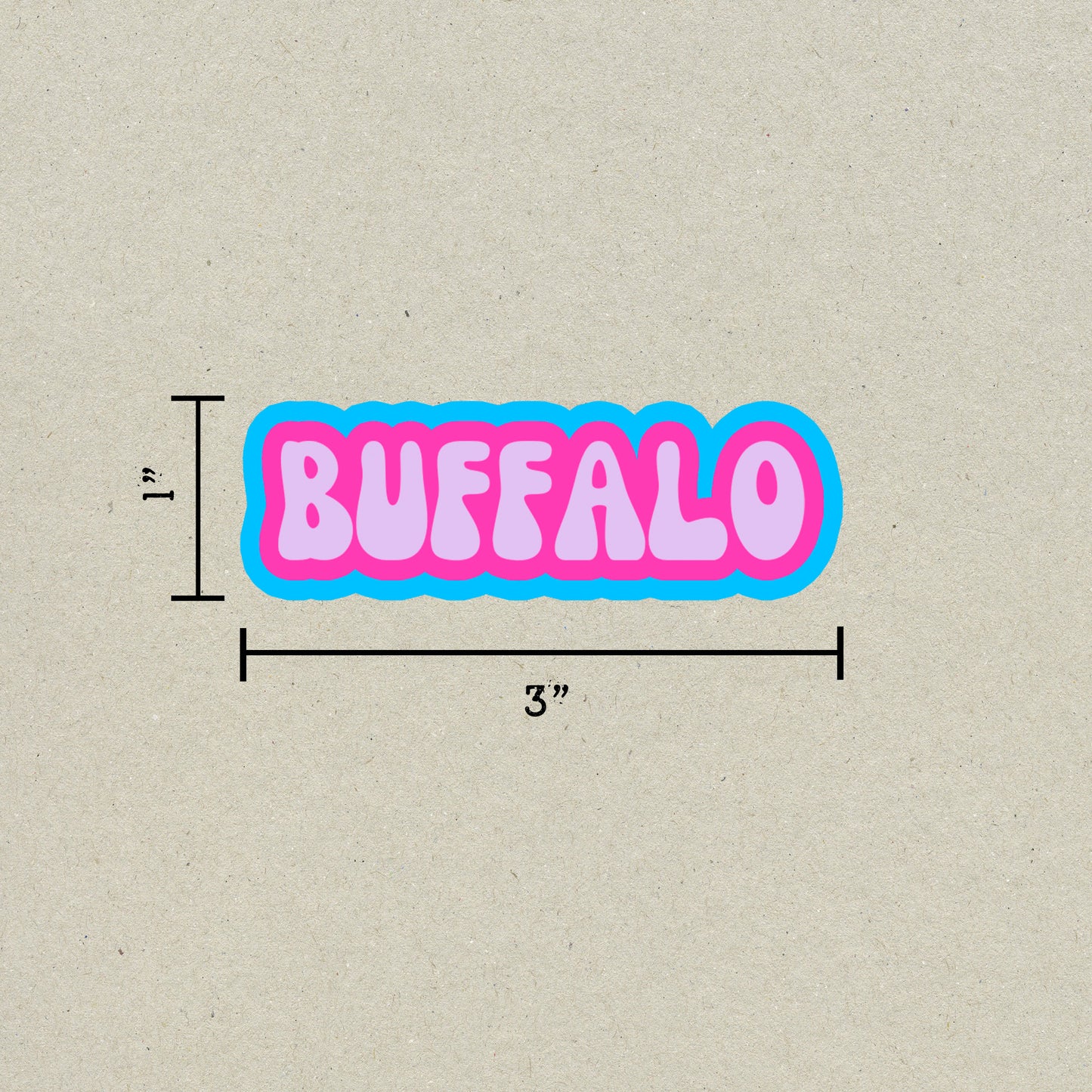 Buffalo Cloud Sticker