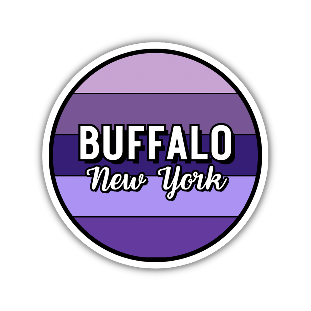 Buffalo, New York Circle Sticker