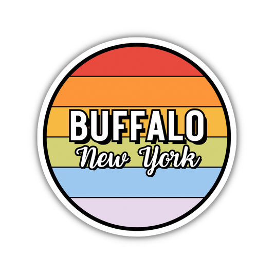 Buffalo, New York Circle Sticker