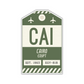 CAI Vintage Luggage Tag Sticker
