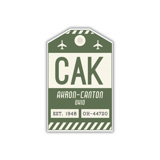 CAK Vintage Luggage Tag Sticker