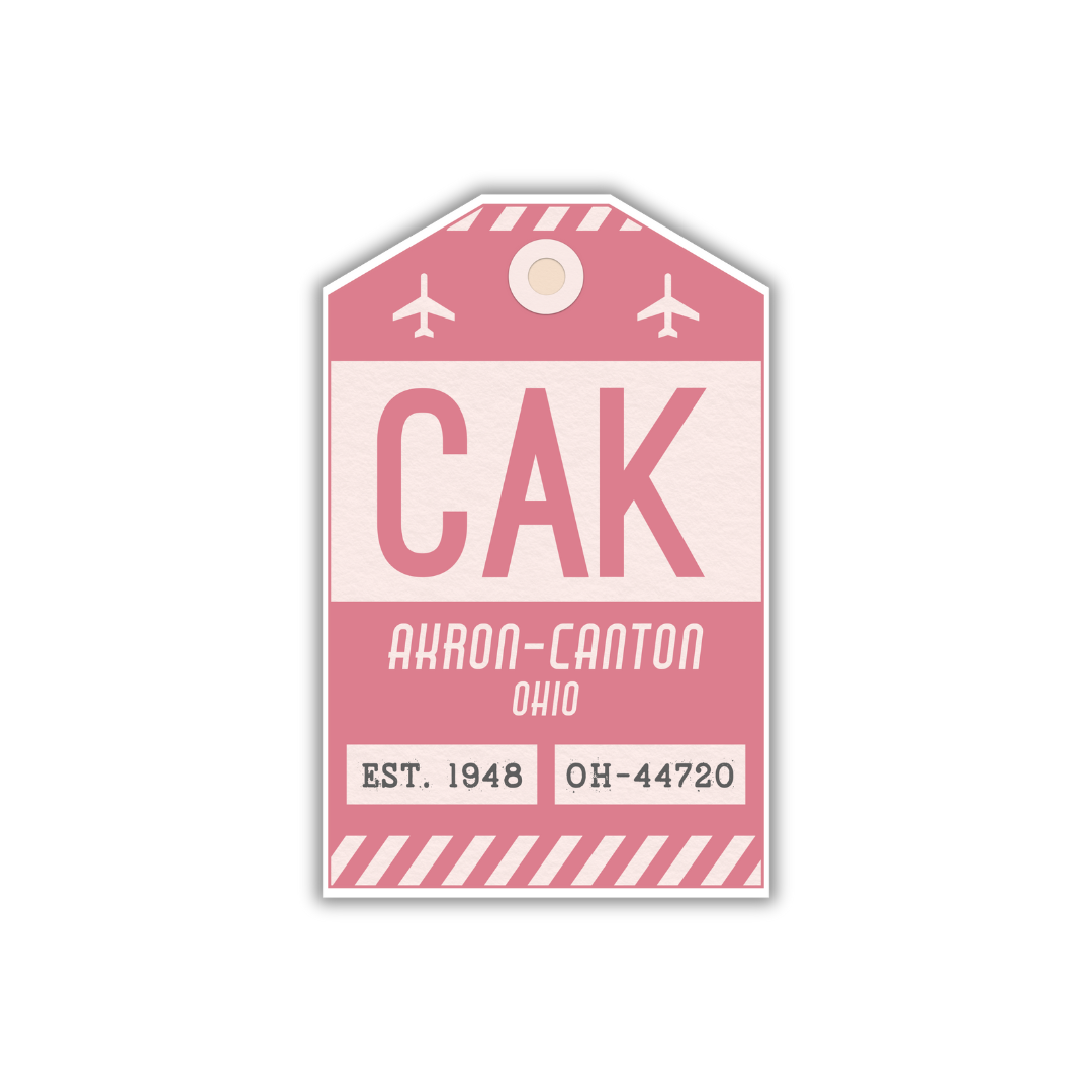 CAK Vintage Luggage Tag Sticker