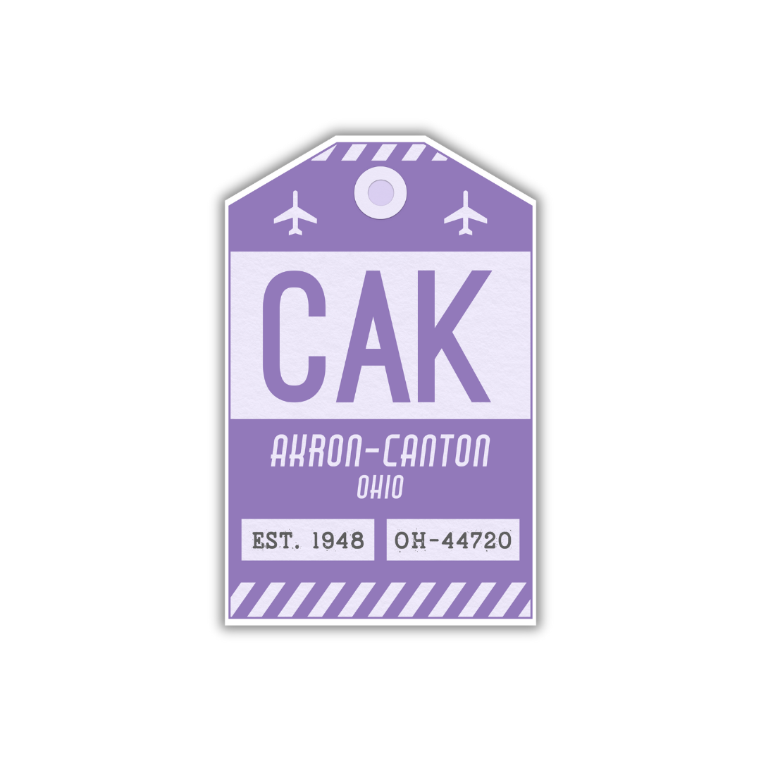 CAK Vintage Luggage Tag Sticker