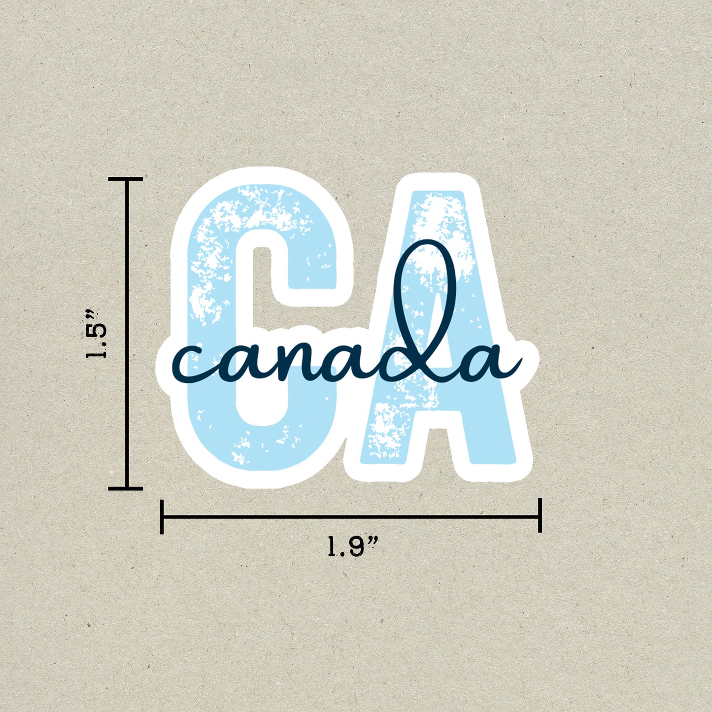 Canada Country Code Sticker