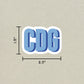 CDG Double Layered Sticker