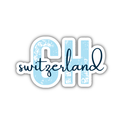 Switzerland Country Code Sticker