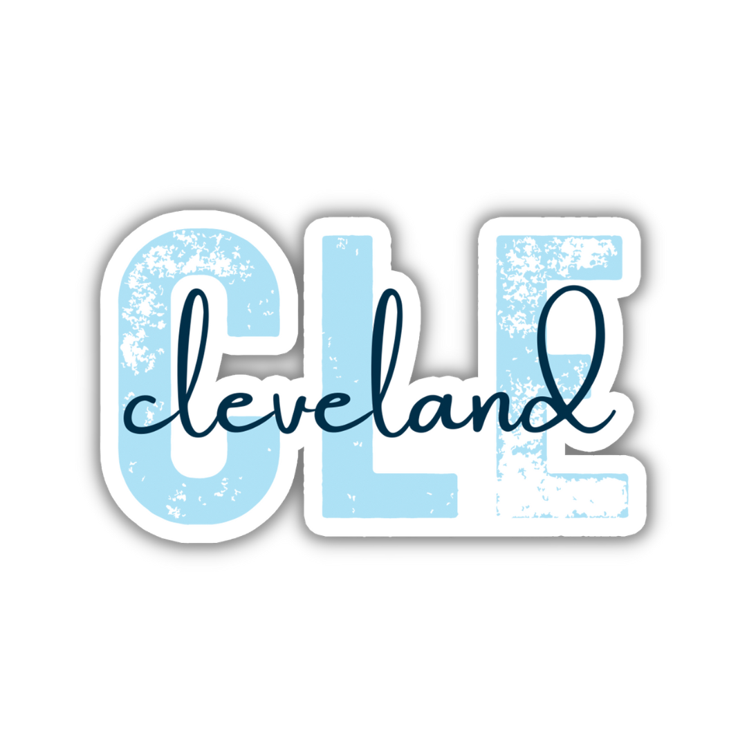 CLE Cleveland Airport Code Sticker