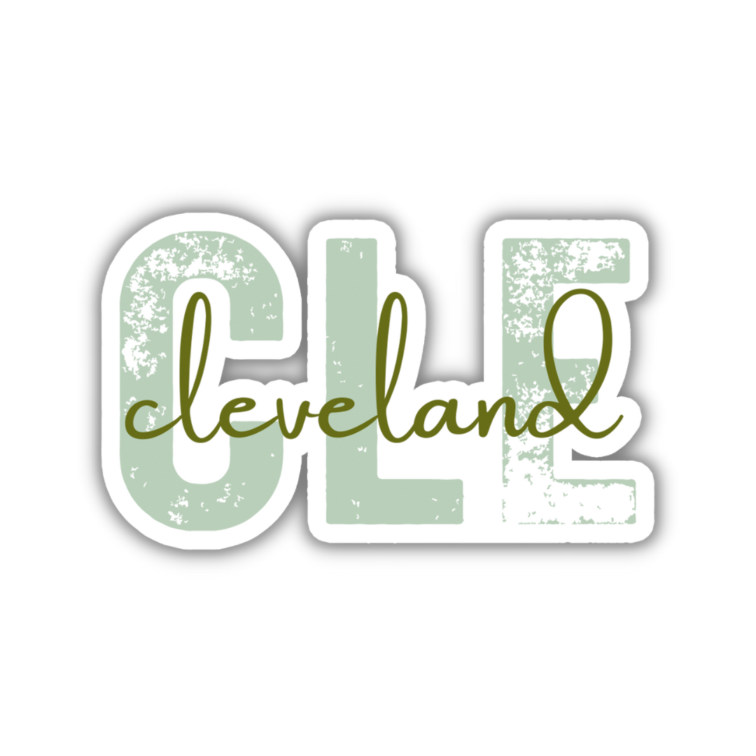 CLE Cleveland Airport Code Sticker