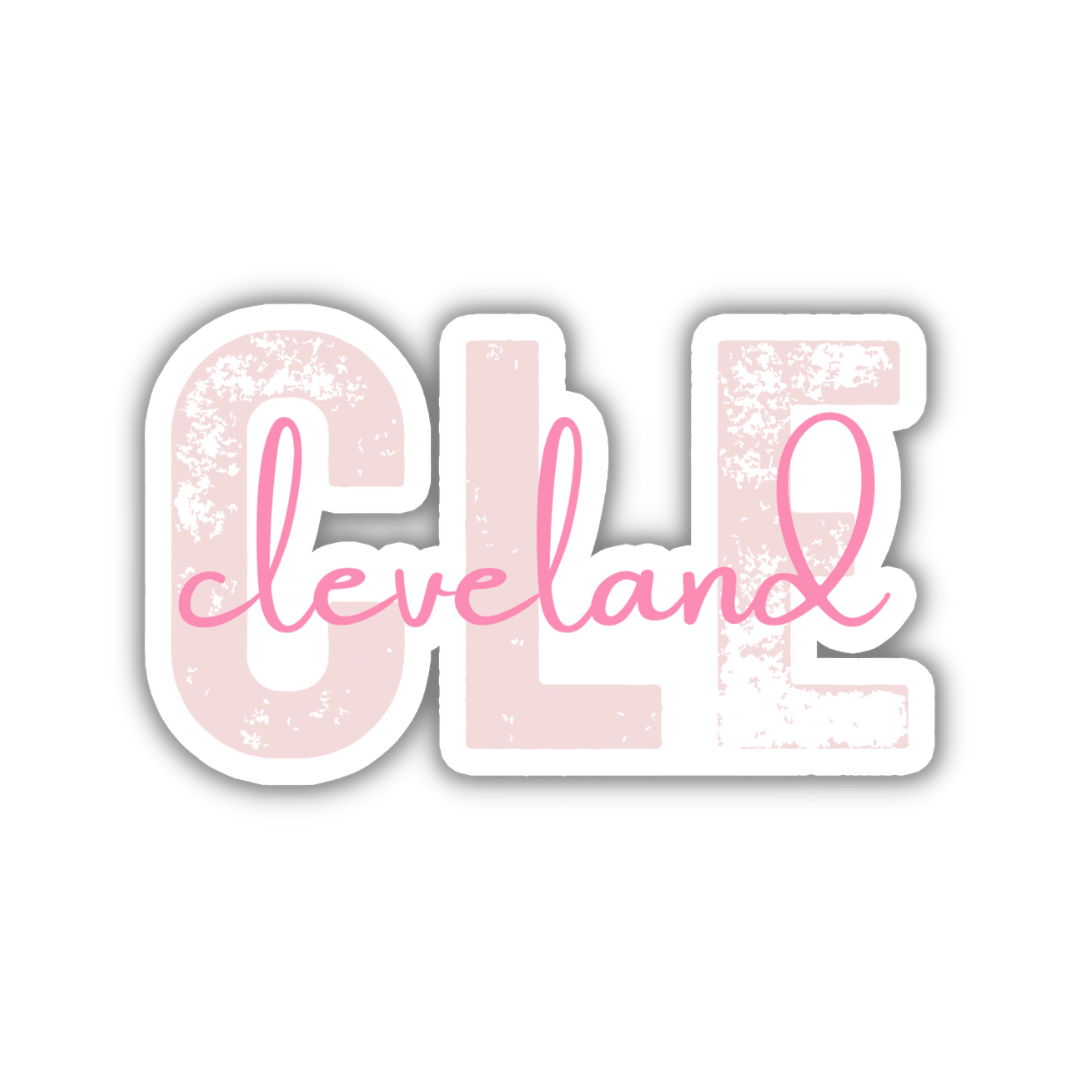 CLE Cleveland Airport Code Sticker