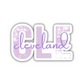 CLE Cleveland Airport Code Sticker