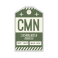 CMN Vintage Luggage Tag Sticker
