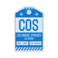 COS Vintage Luggage Tag Sticker