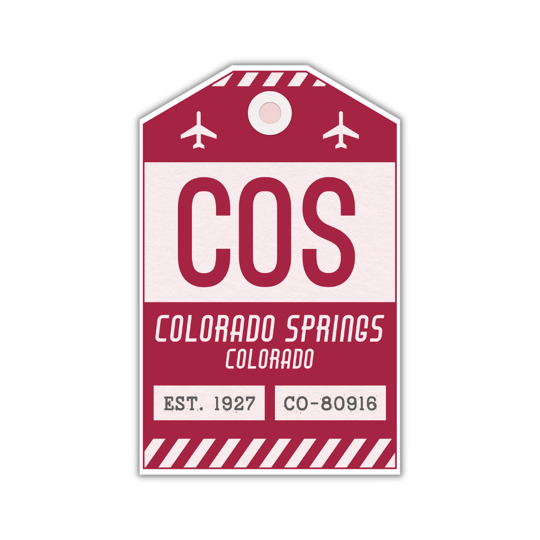 COS Vintage Luggage Tag Sticker