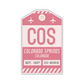 COS Vintage Luggage Tag Sticker