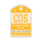 COS Vintage Luggage Tag Sticker