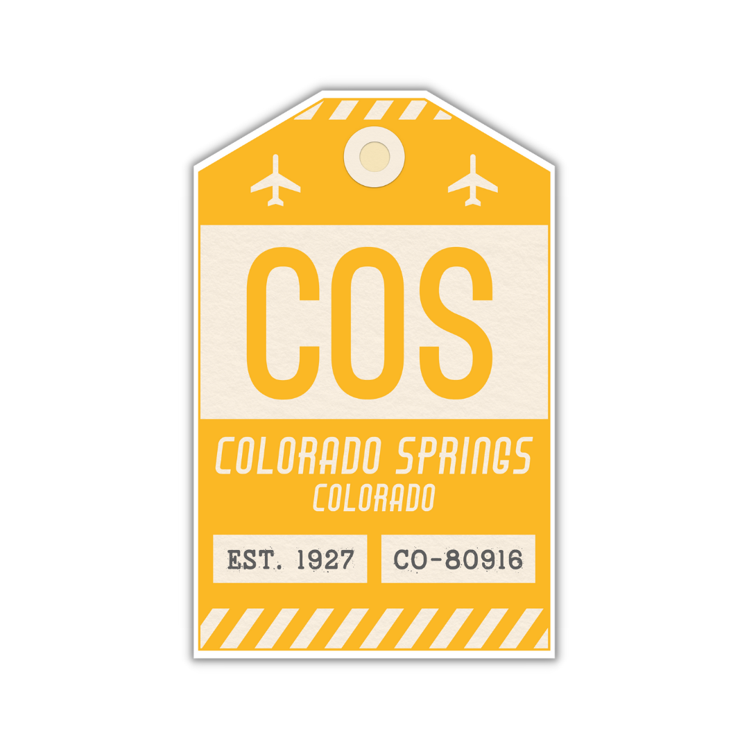 COS Vintage Luggage Tag Sticker