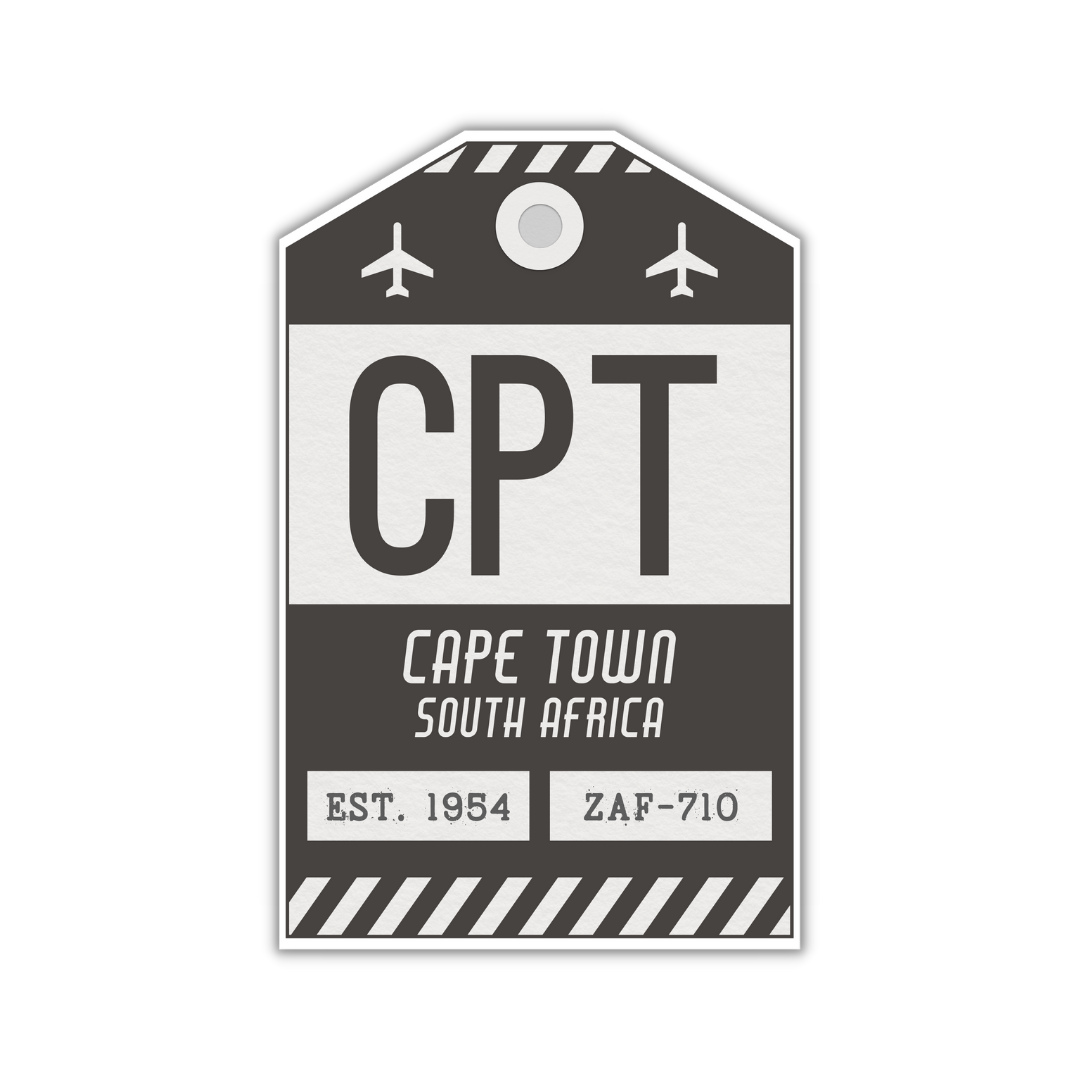 CPT Vintage Luggage Tag Sticker