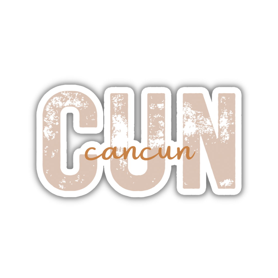CUN Cancun Airport Code Sticker