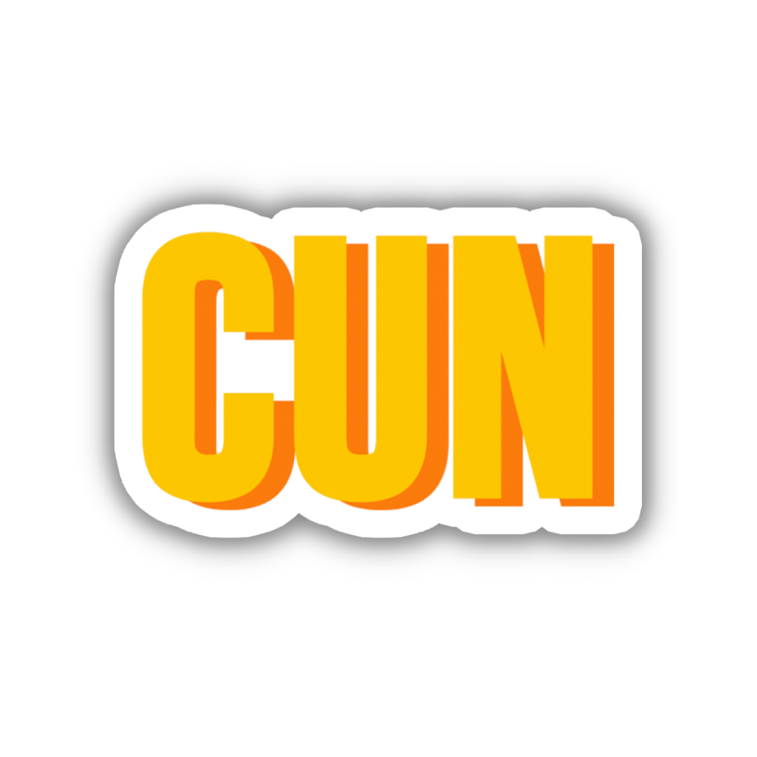 CUN Double Layered Sticker