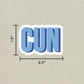 CUN Double Layered Sticker