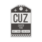 CUZ Vintage Luggage Tag Sticker