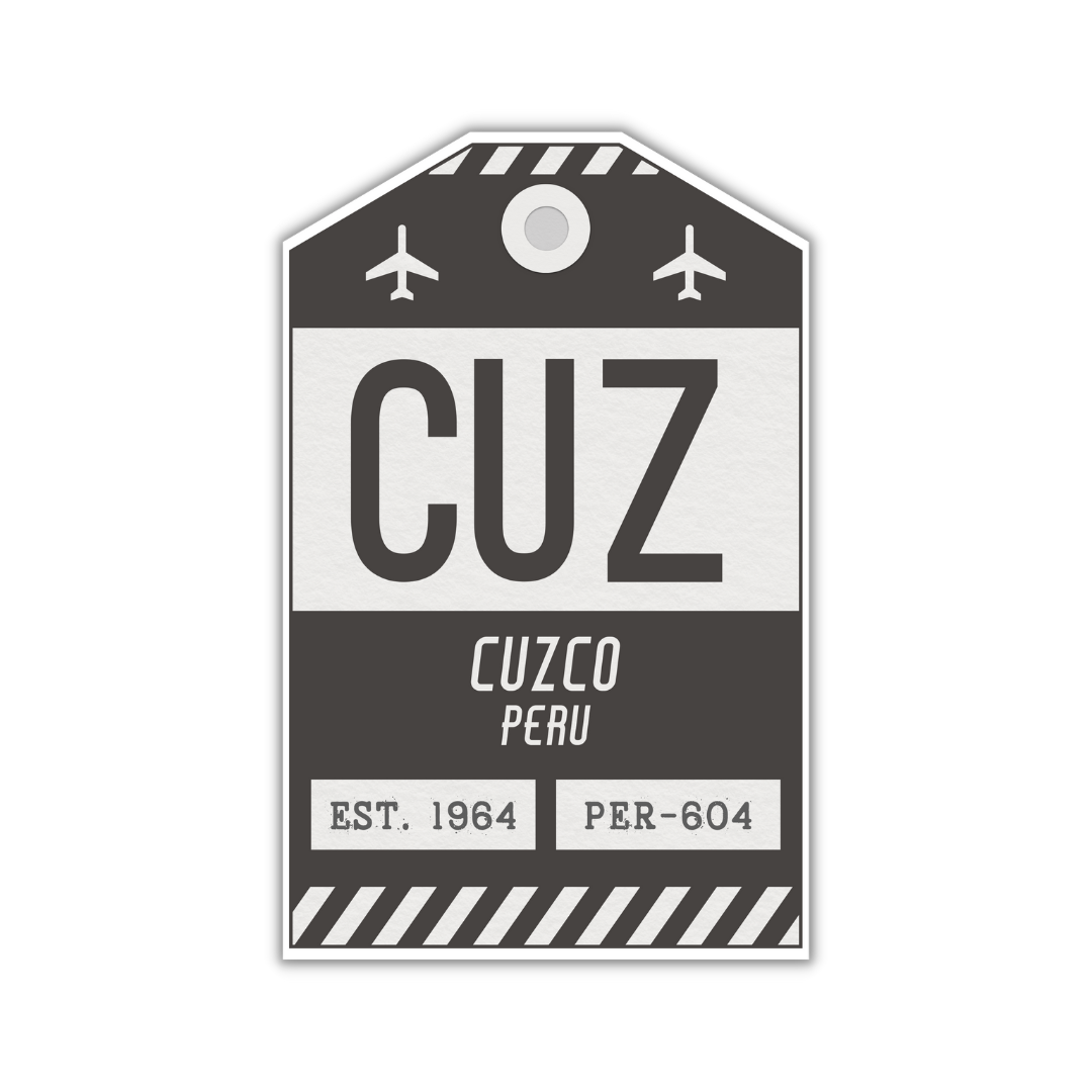 CUZ Vintage Luggage Tag Sticker