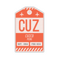 CUZ Vintage Luggage Tag Sticker