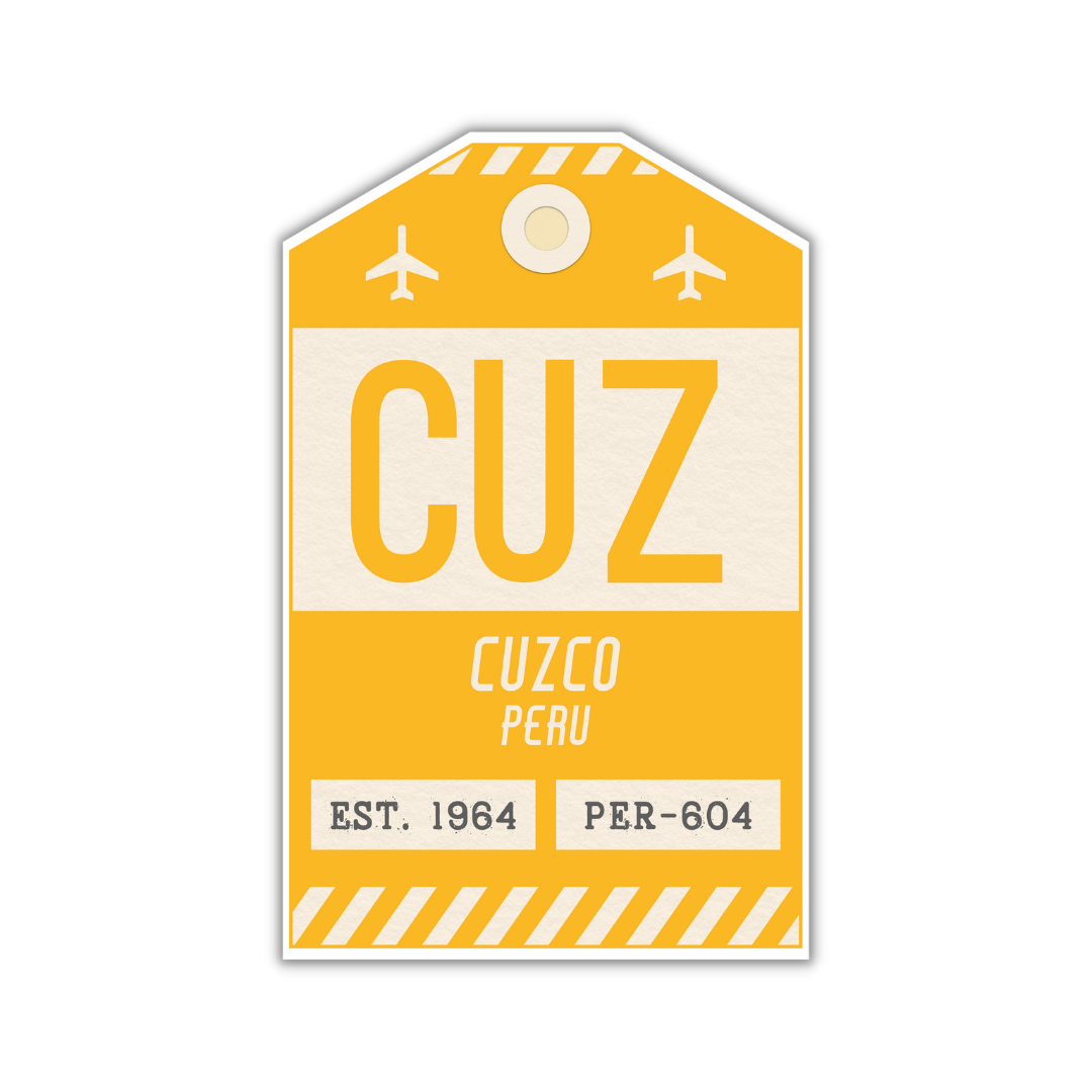 CUZ Vintage Luggage Tag Sticker