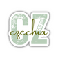 Czechia Country Code Sticker